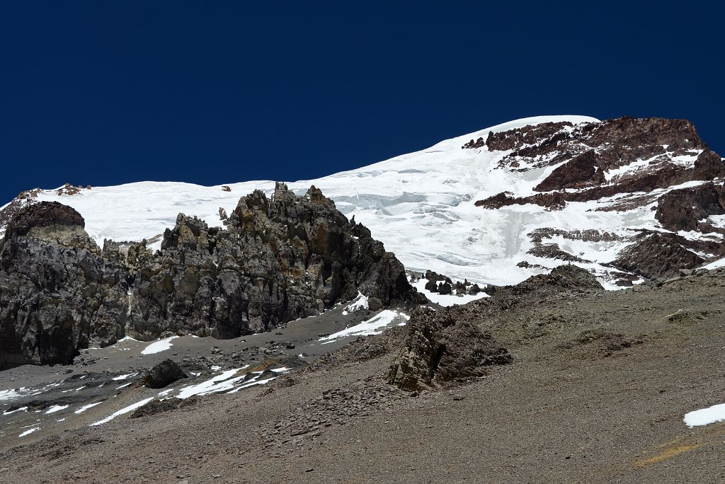 14 Aconcagua East Face And Polish Glacier From The Ameghino Col 5370m On The Way To Aconcagua Camp 2